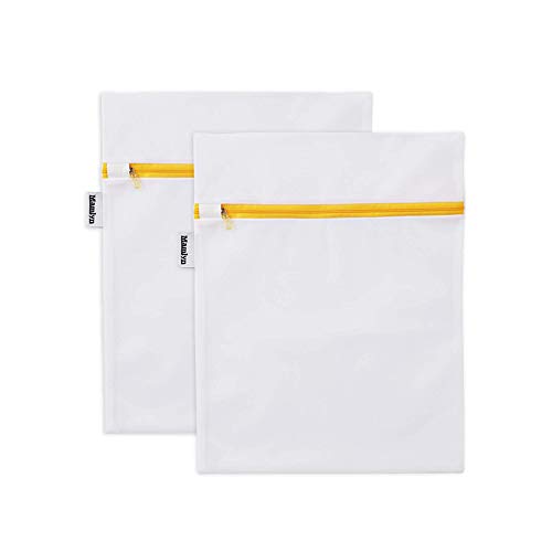 2 Small Mesh Laundry Bag | Breathable Wash Fabric Durable Colored Zippers Underwear, Socks, Delicates, Hoisery, Stockings, Bras, Lingerie