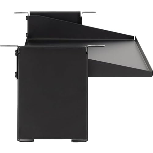 On-Stage WSA7520 Two-Space Rack Mount (Under-Furniture 2U Rack Bracket with Optional Shelf, Securely Holds Rackmount Components, WS7500 Workstation Accessory, Steel Construction, Black) by OnStage - Image 3