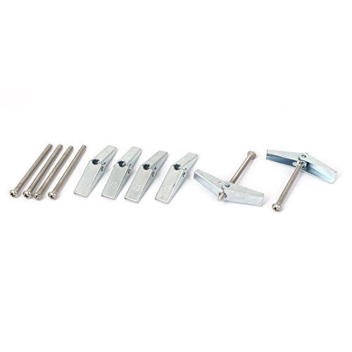 Aexit M3 Thread Anchors Spring Toggle Hollow Plasterboard Cavity Wall Anchor Bolt Expansion Anchors Fixings 6pcs