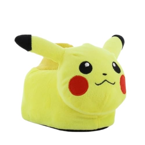 Leomil Pokémon Chaussons Enfant 3D Pantoufles pour Boyss ou Girlss 31, Idée Cadeau, Jaune