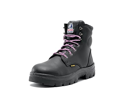 Steel Blue Women's Argyle 6-inch Lace Up Boot, Black