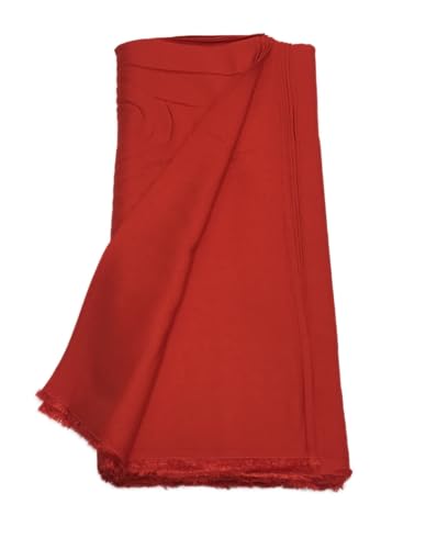 Image of BKRKJ Women's Rayon Cotton Unstitched Fabric by Meter for Sewing Suit Salwar Chudidar Patiyala Kurti Shirt Kameez Blouse Kurta Pyjama (2 Meter, Red)