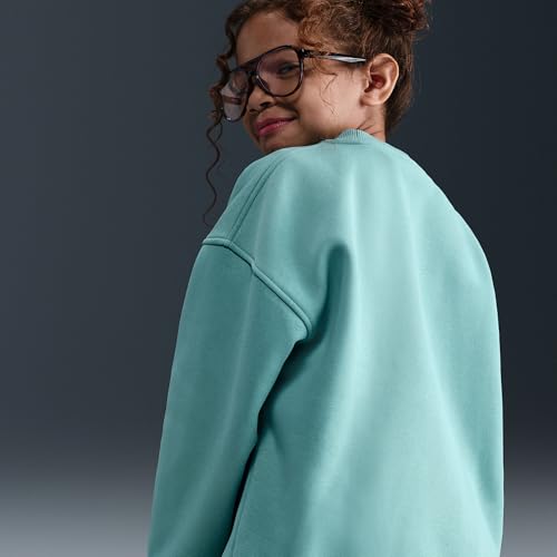 Nike Sportswear Club Fleece Big Kids' Oversized Sweatshirt (Cannon/Cannon/White)4