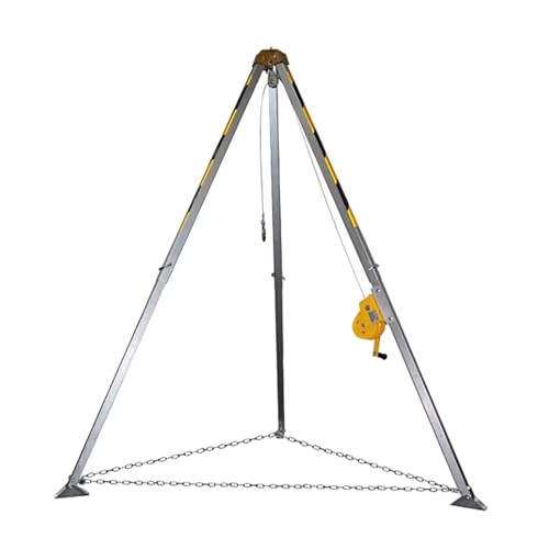 Rescue Tripod Heavy Duty Fire Fighting Tripod Confined Space Telescopic Rescue Tripod Aluminum Alloy Fire Rescue Tripod with