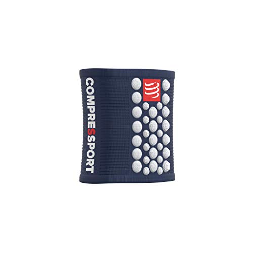COMPRESSPORT Sweatbands 3d.dots, Soldador Unisex Adulto, Azul/blanco, Talla Única