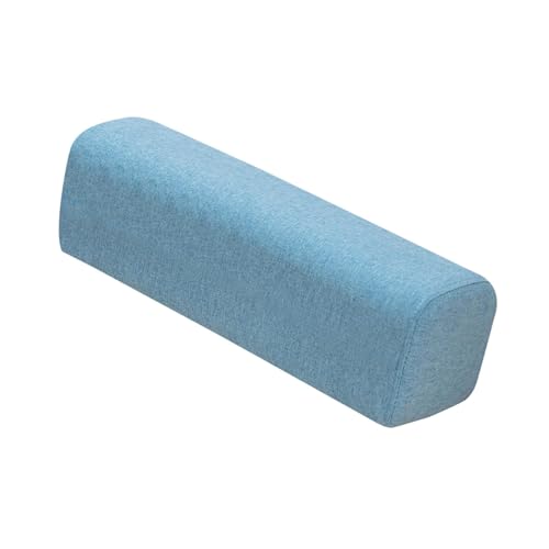 Coussin d'appuie-bras rectangulaire bleu clair en mousse haute densité - 2
