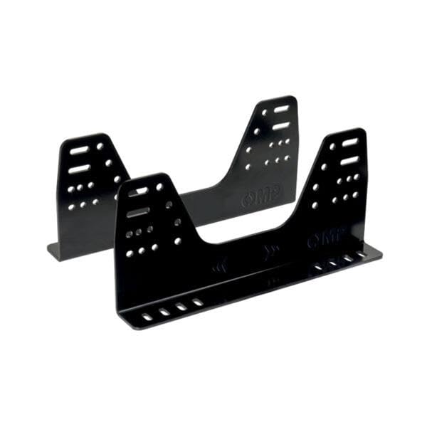 Part Synergy Replacement for Seat Bracket - Side Mount - FIA Approved - Low - 16 Mounting Holes - Aluminum - Black Anodized - Universal - Kit Direct Fit