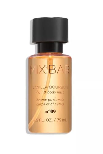 MIXBAR Women's Hair & Body Mist Perfume, Vanilla Bourbon, 2.5 fl oz - Pack 1