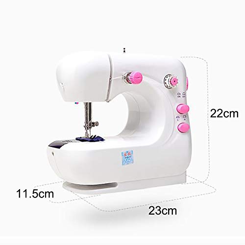 Mini machine à coudre multifonction blanche pour tissu et couture main - 6