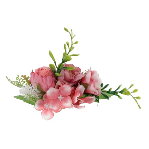 Frcolor ?真バラ花ヘアコーム 結婚式用装飾ヘア レディース