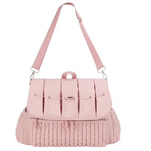 Bolsa de pañales multifuncional, mochila con cambiador de pañales, gran capacidad, bolsa de pañales de viaje plegable, bolsa de pañales multifuncional, multicolor