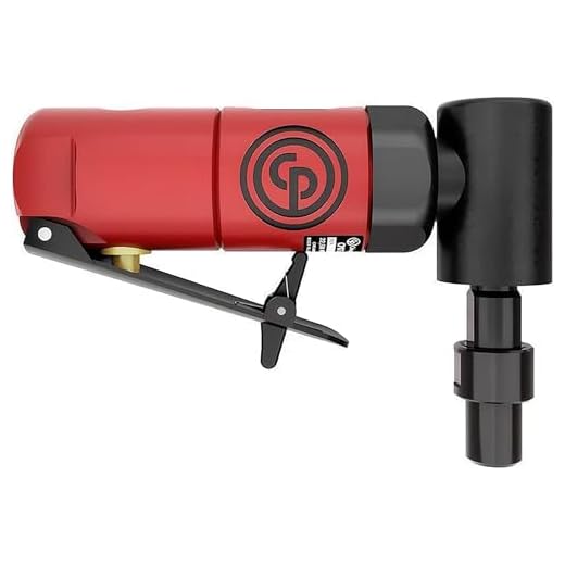 #CP875-22;500 RPM - 1/4'' Collet - Pneumatic Right Angle Pistol Grip Die Grinder