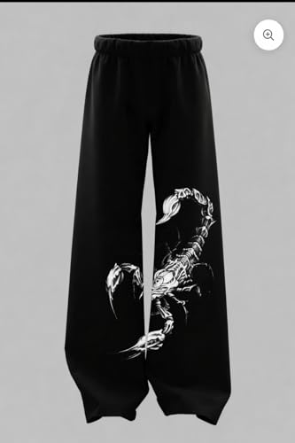 Image of Men's Printed Baggy Pants, Relaxed Fit Cotton Lower, Mid Rise Elastic Waist Joggers with Graphic Design, Casual Wear for Gym, Lounge & Street Style