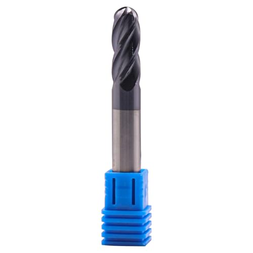 Image of BestParts 5 /16 inch 4 Flute Ball Nose Solid Carbide End Mill - AlTiN Coated | 30 Degree Helix, 5 /16 inch Cutting Diameter, 5 /16 inch Shank Diameter, 13 /16 inch Length of Cut, 2-1 /2 inch Overall Length