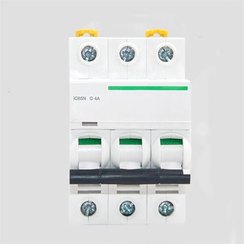Disjoncteur MCB IC65N 3P C4A A9F18304 type C miniature sous vide triphasé 4A
