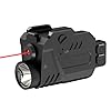 Darkfang 680 lumens Combo Laser à lumière Tactique, Flash Tactique stroboscopique à Faisceau Rouge pour Piste Picatinny