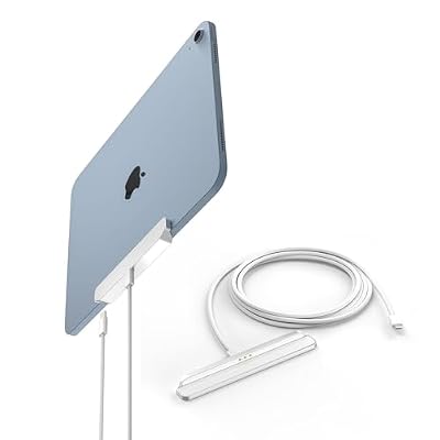Magnetic Wireless Charger for iPad 10th 11th Generation,27W Fast Charging Smart Connector Charger,Alloy Material Wireless Charging pad,Equipped with USB-C Data Cable (6, Feet)