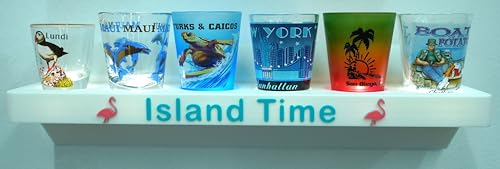 Image of Lighted LED Shot Glass Shelf (Muli-Color)