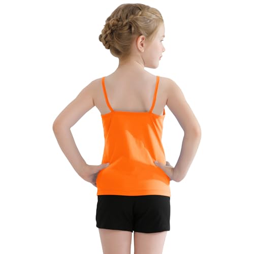 Image of QBK Girls Tank Tops Toddler Camisole Cotton Cami Spaghetti Strap Undershirts for Girls 2T-12Years