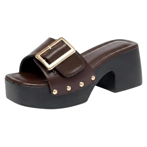 Zapatos de fiesta cómodos con punta cuadrada: sandalias elegantes de tacón