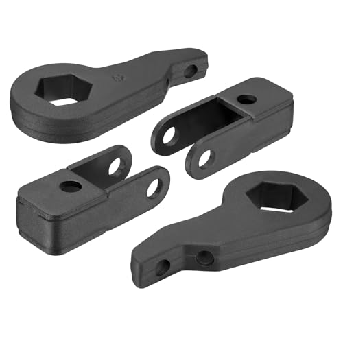 Image of BDFHYK 3 inch Front Leveling Lift Kits Compatible with 1999-2007 Chevy Silverado 1500 4WD, GMC Sierra 1500 4WD, Dynofit 1-3 Inch Adjustable Suspension Leveling Lift Kits for Tahoe 1500