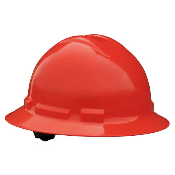 Hard Hat, HDPE, Type 1, Class E, Red, Mfr: QHR6-RED-A