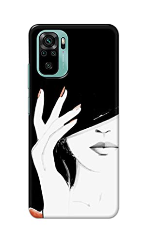 Image of PRINTFIDAA Photo of Beautiful Girl Hard Back Cover for Redmi Note 10, Redmi Note 10S Back Cover -(P6) KAT1005