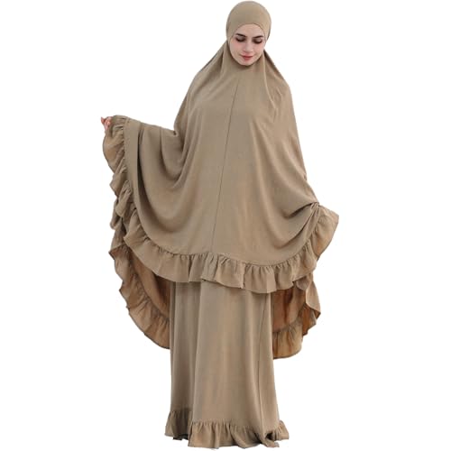 Robe de prière modeste khalat lot de 2 abayas longues et couvrantes pour la sérénité du foyer