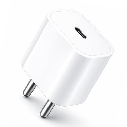 Image of iPhone PD 20W PD Fast Charger Adapter Compatible with iPhone 17,Pro,Air /16 /15 /14 /13 /12 /11 /XS /X, iPad & AirPods | Type-C Power Adapter for Quick Charging