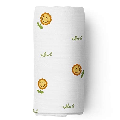 Image of The White Cradle Muslin Swaddle for Newborn Baby, Organic Cotton Wrap White