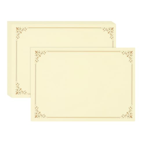 Papier vierge pour certificat PATIKIL jaune 100 feuilles pour imprimer des diplômes
