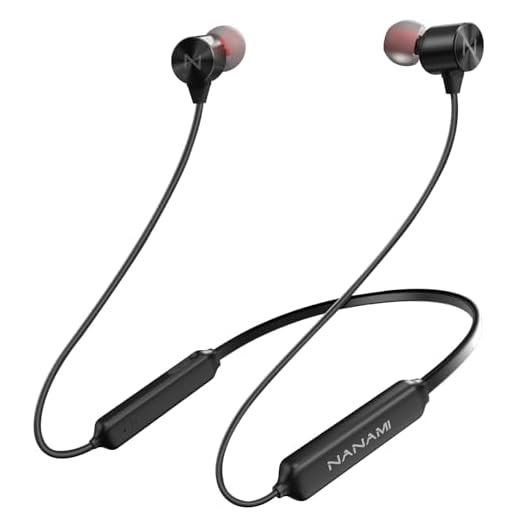 Bluetooth Headphones - NANAMI Upgrade Bluetooth 5.0 Wireless Earbuds IPX7 Waterproof Sports in-Ear Earphones w/Mic, HiFi Stereo Deep Bass Headsets, Magnetic Neckband 12 Hours Playtime for Gym Workout