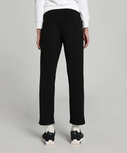 Image of Puma Women Cotton Solid Regular Track Pants for Lounging, Travel, Or Light Activity
