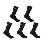 Slazenger Mens 5 Pack Crew Socks Bright Asst Mens 7-11