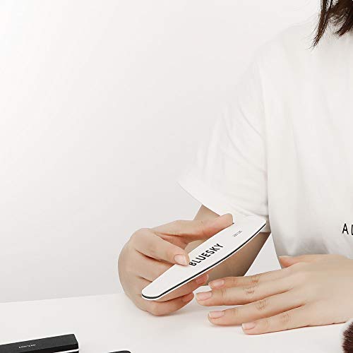 BLUESKY Nail File Rhombus 100/180, Nagelfeile, Doppelseitige, Dual Grade Grit, Nagelfeilen für Gelnägel, Professionelles… – Bild 6
