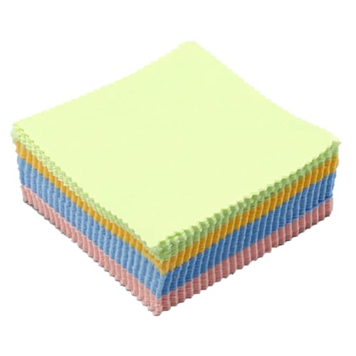 SMASOLO 100 piezas Paños de Microfibra Uds para Limpiar Gafas y Pantallas Suaves y Compactos para Lentes Móviles Cámaras y Tablets sin Rayas ni Daños