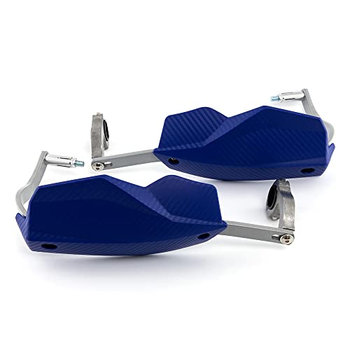 Protector de Manos de Moto 22 mm 28 mm Agarre la Cubierta Protectora Scooter Todoterreno de Motocicleta Equipo de protección de Manos a Prueba de Viento (Azul)