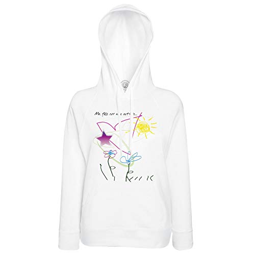 Sweat à capuche mignon Ma Fille Est Une Artiste, cadeau idéal pour la fête des pères