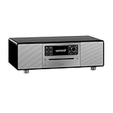 sonoro Prestige Kompaktanlage mit CD Player (UKW, DAB Plus, Spotify, Deezer); Schwarz (hochglänzend) - Silber; 2026
