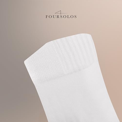 Image of Women's Bamboo Viscose Ankle Socks - 5-Pack Soft Breathable Lightweight Everyday Size 6-9, Black White and Gray