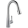 Delta 9113 ar dst essa single handle pull down kitchen faucet standard arctic stainless  urban country home decor