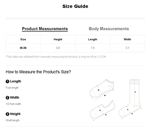 Wdirara Women's 5 Pairs Plaid Gingham Invisible Socks Casual Socks Multicolor Floral 36-39 #TOP3