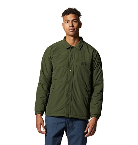 Image of Mountain Hardwear Men's HiCamp Shell Jacket for Hiking, Travel, Camping, and Everyday Wear