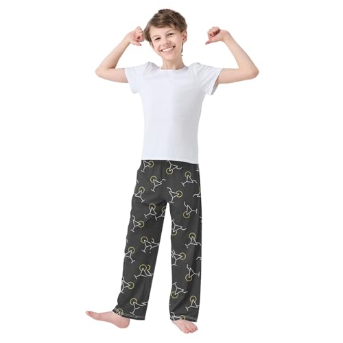 Boys' Pants Alcohol Cocktail Margarita Glass Black Long Bottoms Jogger Pants Elastic Waist Trousers with Pockets S-XL2