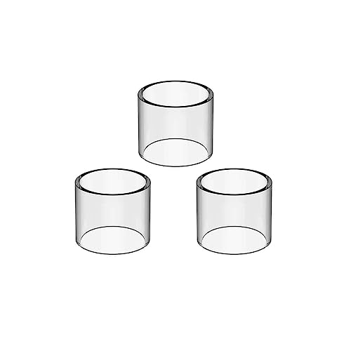 WratryParts Lot de 3 réservoirs de rechange droits en verre pour réservoir Melo 4 D25 RTA (réservoir en verre normal)