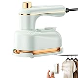 Sakerplus Steam Iron, Saker Portable Steamer for Clothes,Continuous Steam & Dry Ironing,2-In-1 Steamer and Iron,for Home & Travel Use (Green)