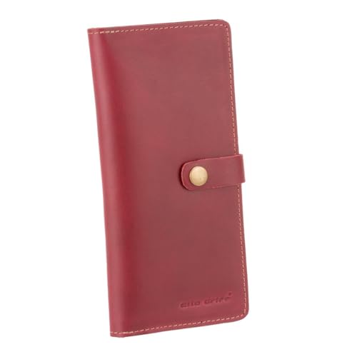 Carteira Feminina Couro Legítimo Dinheiro/documentos/cartões (BORDO)