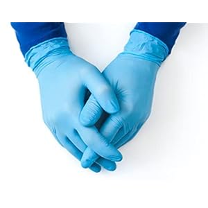 Professional Nitrile Powder Free Multi-Purpose Gloves, Disposable, Extra Strong – Box of 100 – Blue