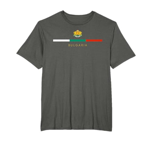 Drapeau bulgare avec blason de la fierté nationale Bulgarie Roots BG T-Shirt
