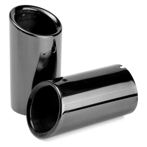 Embouts de silencieux d'échappement haut de gamme noir 83mm Golf et Tiguan